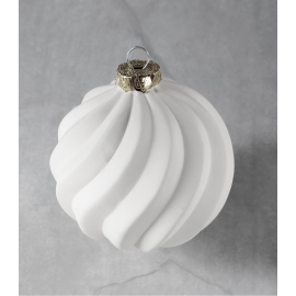 Ceramic Bisque Swirl-Twist Ornament Ceramic Bisque Swirl-Twist Ornament